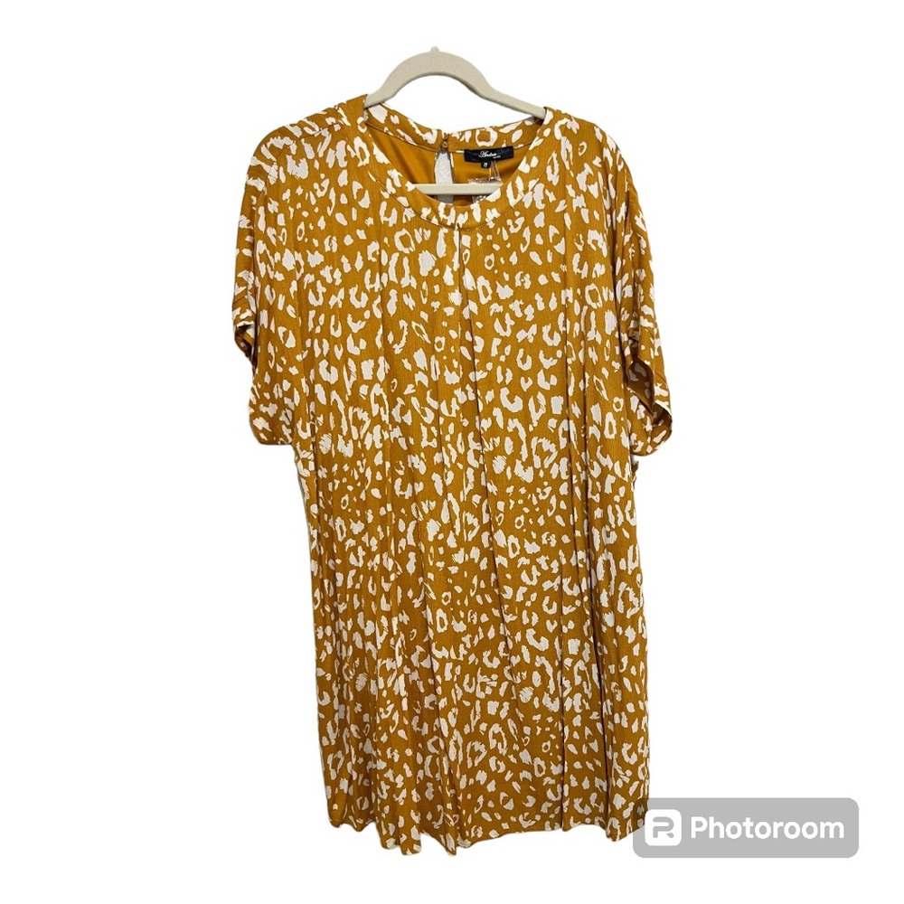 🐆Cheetah Print Shift Dress Summer